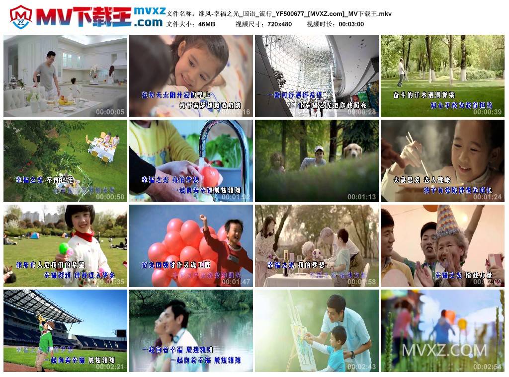 继风-幸福之光_国语_流行_YF500677